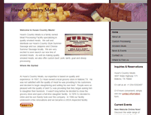 Tablet Screenshot of husescountrymeats.com